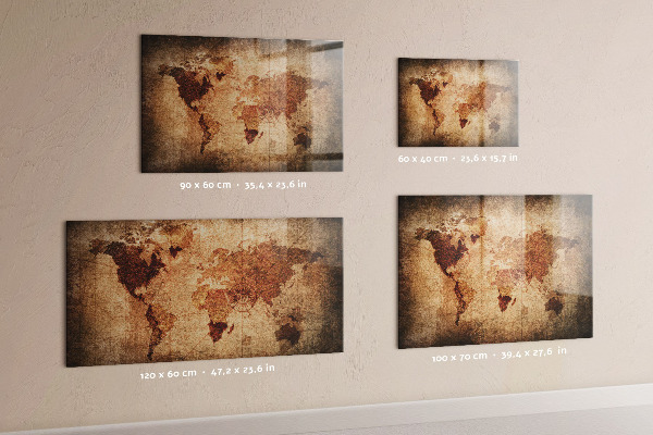 Magnettafel Karte der alten Welt