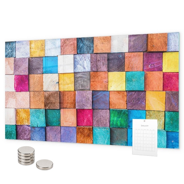 Magnettafel Holzwürfel