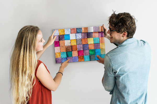 Magnettafel Holzwürfel