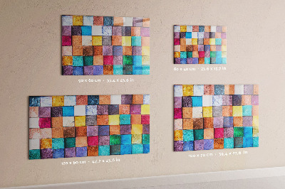 Magnettafel Holzwürfel