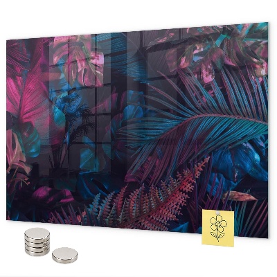 Magnettafel Exotische Blumen