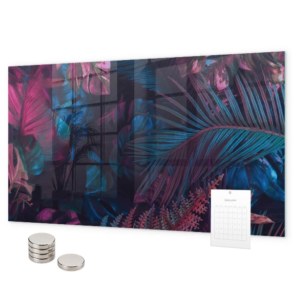 Magnettafel Exotische Blumen