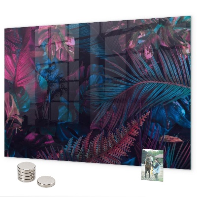 Magnettafel Exotische Blumen
