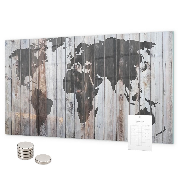 Magnettafel Die Welt an Bord