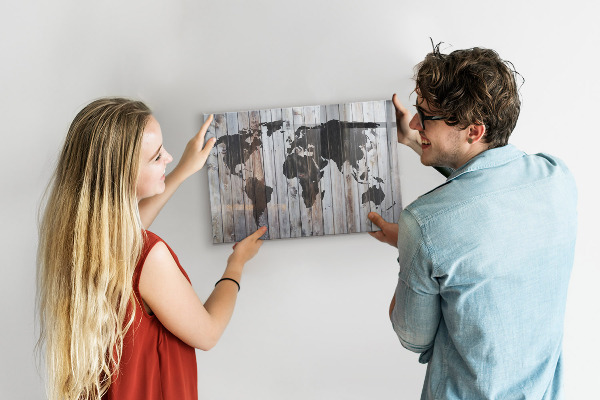 Magnettafel Die Welt an Bord