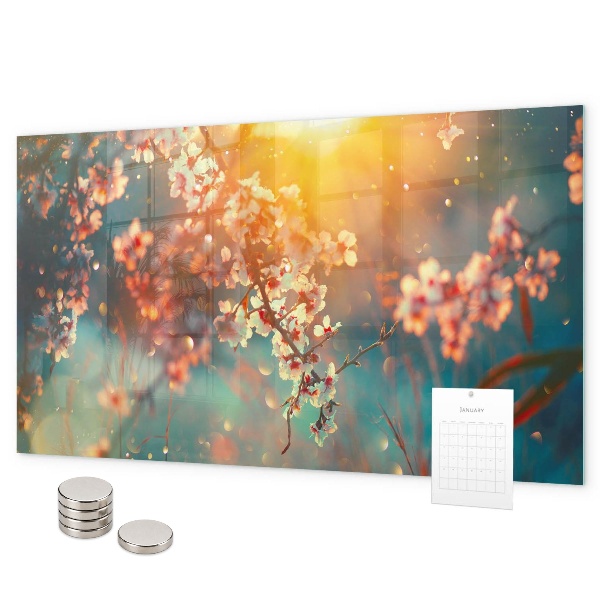 Magnettafel Frühlingsblumen