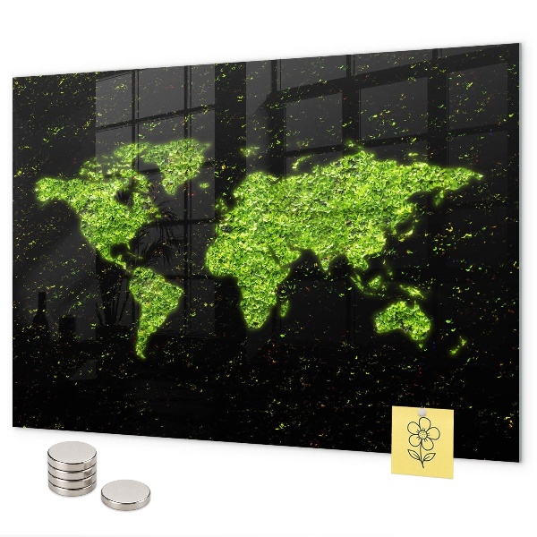 Magnettafel Weltkarte