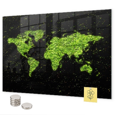 Magnettafel Weltkarte