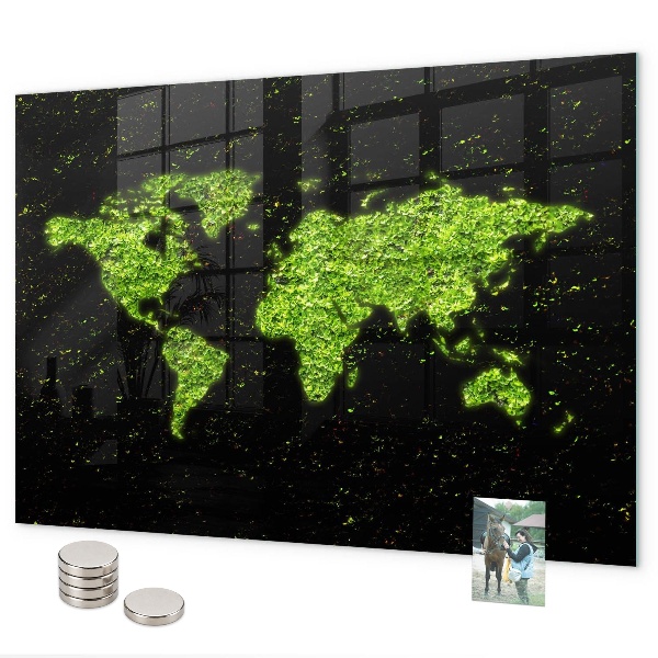 Magnettafel Weltkarte