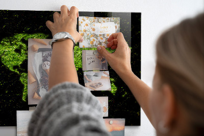 Magnettafel Weltkarte