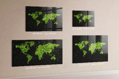Magnettafel Weltkarte