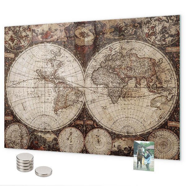 Magnettafel Karte der alten Welt