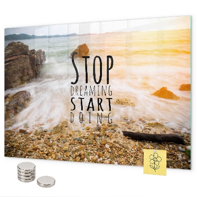 Magnetwand Motivationstext