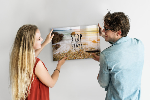 Magnetwand Motivationstext