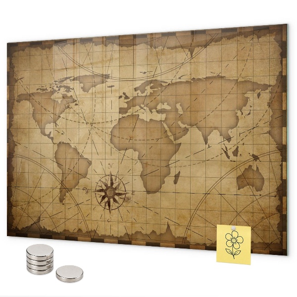 Magnettafel Karte der alten Welt