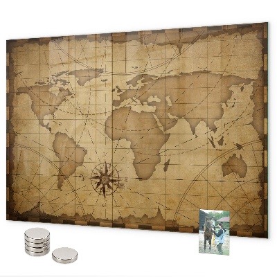 Magnettafel Karte der alten Welt