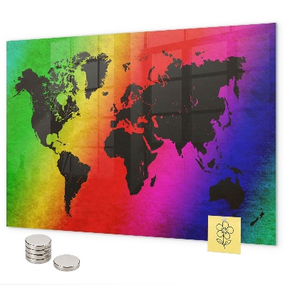 Magnetwand Weltkarte