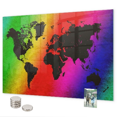Magnetwand Weltkarte