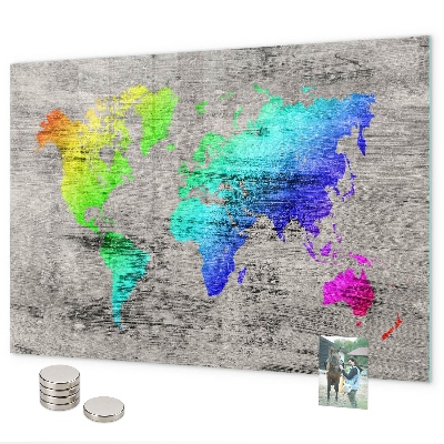 Magnettafel Weltkarte