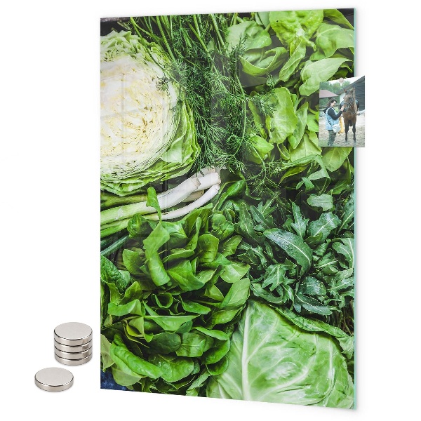 Glas magnettafel Dunkle tropische Blätter