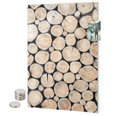 Glas magnettafel Bambus