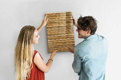 Glas magnettafel Bambus