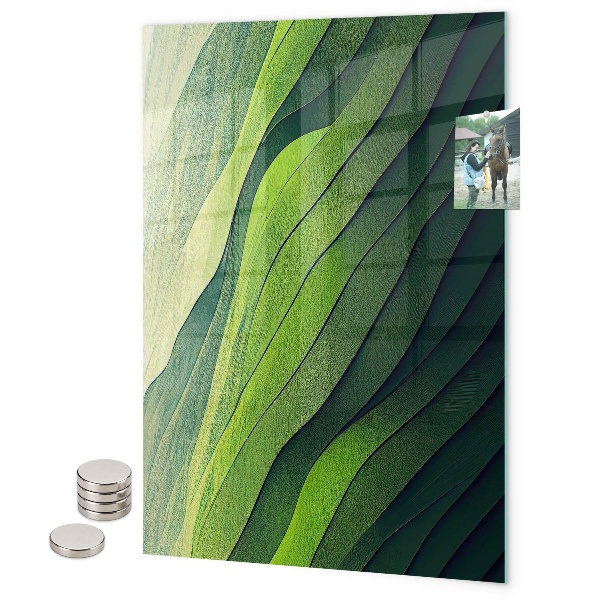 Glas magnettafel Dunkler Blumenlook