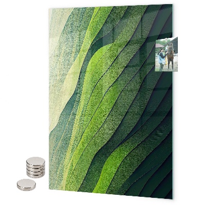 Glas magnettafel Dunkler Blumenlook