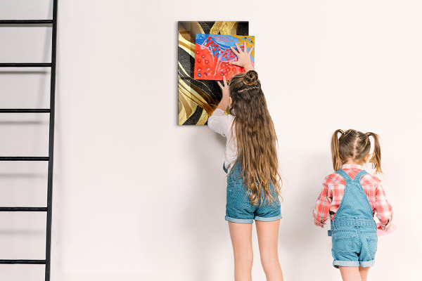Magnetbild Gelbe Abstraktion