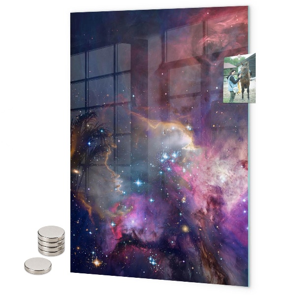 Glas magnettafel Baumstämme