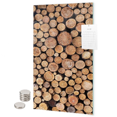 Glas magnettafel Baumstämme