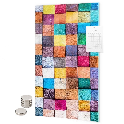 Magnetbild Buntes Schachbrett