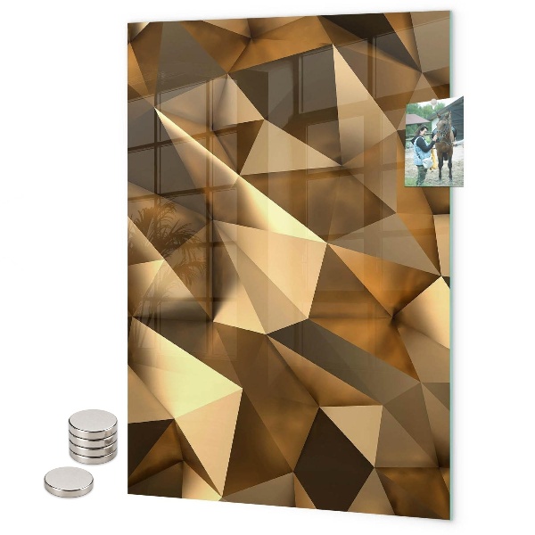 Glas magnettafel Naturholz
