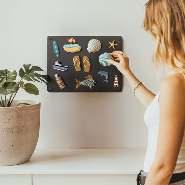 Magnetboard für Reisemagnete aus den Ferien