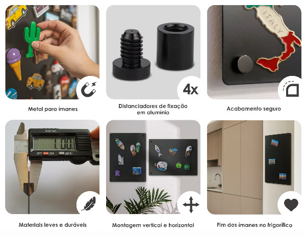 Magnetboard für Reisemagnete aus den Ferien