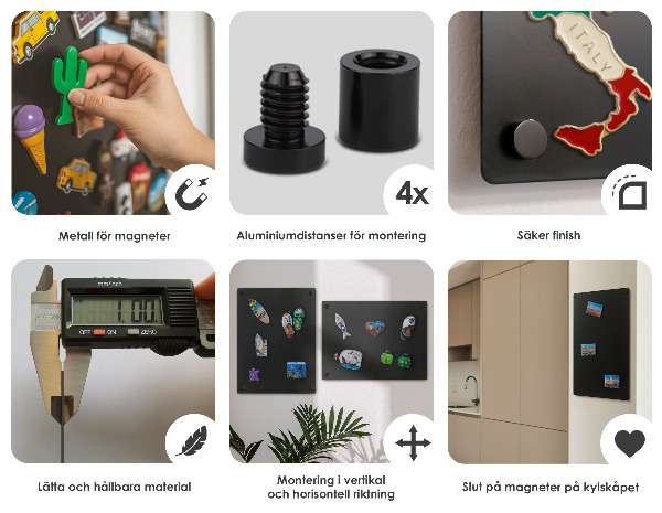 Magnetboard für Reisemagnete aus den Ferien