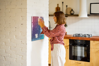 Magnettafel zum schreiben Eine farbenfrohe Tafel für Notizen und Fotos