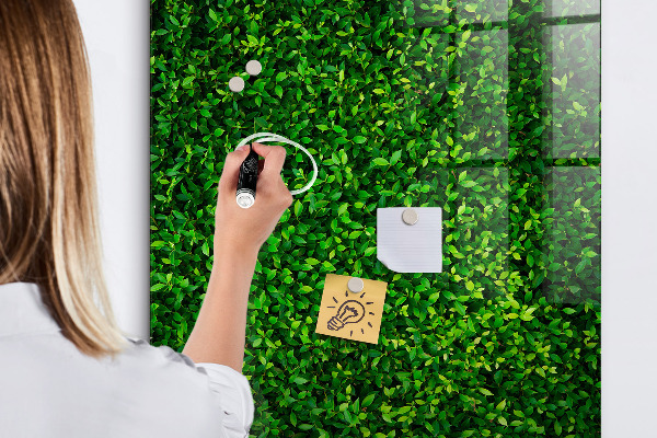 Magnettafel zum schreiben Grüne Foto-Pinnwand