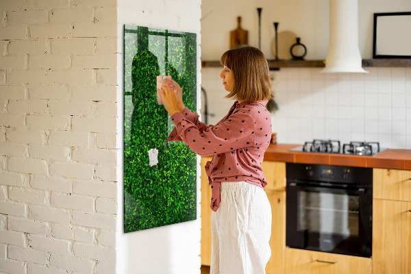 Magnettafel zum schreiben Grüne Foto-Pinnwand