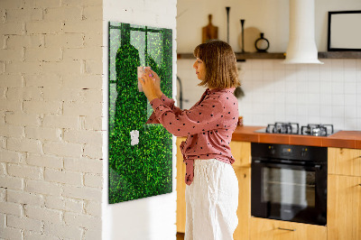Magnettafel zum schreiben Grüne Foto-Pinnwand