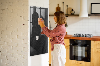 Magnettafel zum schreiben Stilvolle Pinnwand für Fotos und Notizen