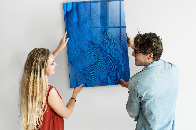 Schreib magnettafel Blaue Tafel für Fotos und Notizen