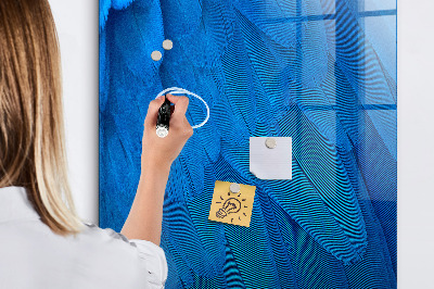 Schreib magnettafel Blaue Tafel für Fotos und Notizen