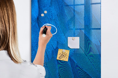 Schreib magnettafel Blaue Tafel für Fotos und Notizen