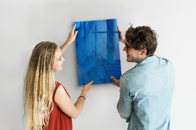 Schreib magnettafel Blaue Tafel für Fotos und Notizen