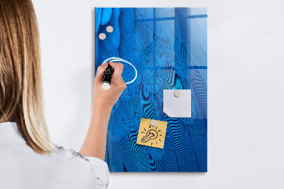 Schreib magnettafel Blaue Tafel für Fotos und Notizen