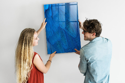 Schreib magnettafel Blaue Tafel für Fotos und Notizen