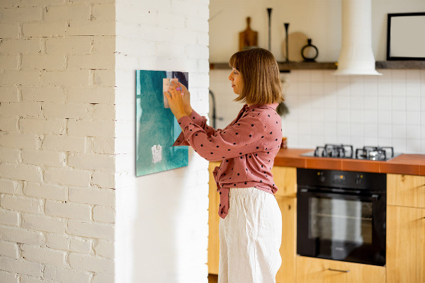 Magnettafel zum schreiben Eine farbenfrohe Tafel für Fotos und Notizen