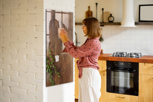 Magnettafel zum schreiben Stilvolle Pinnwand für Fotos und Notizen