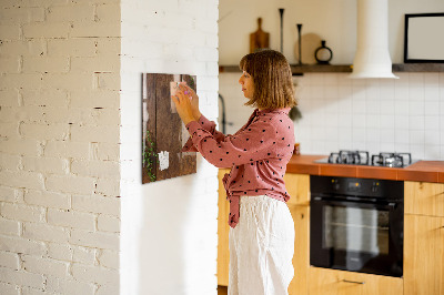 Magnettafel zum schreiben Stilvolle Pinnwand für Fotos und Notizen